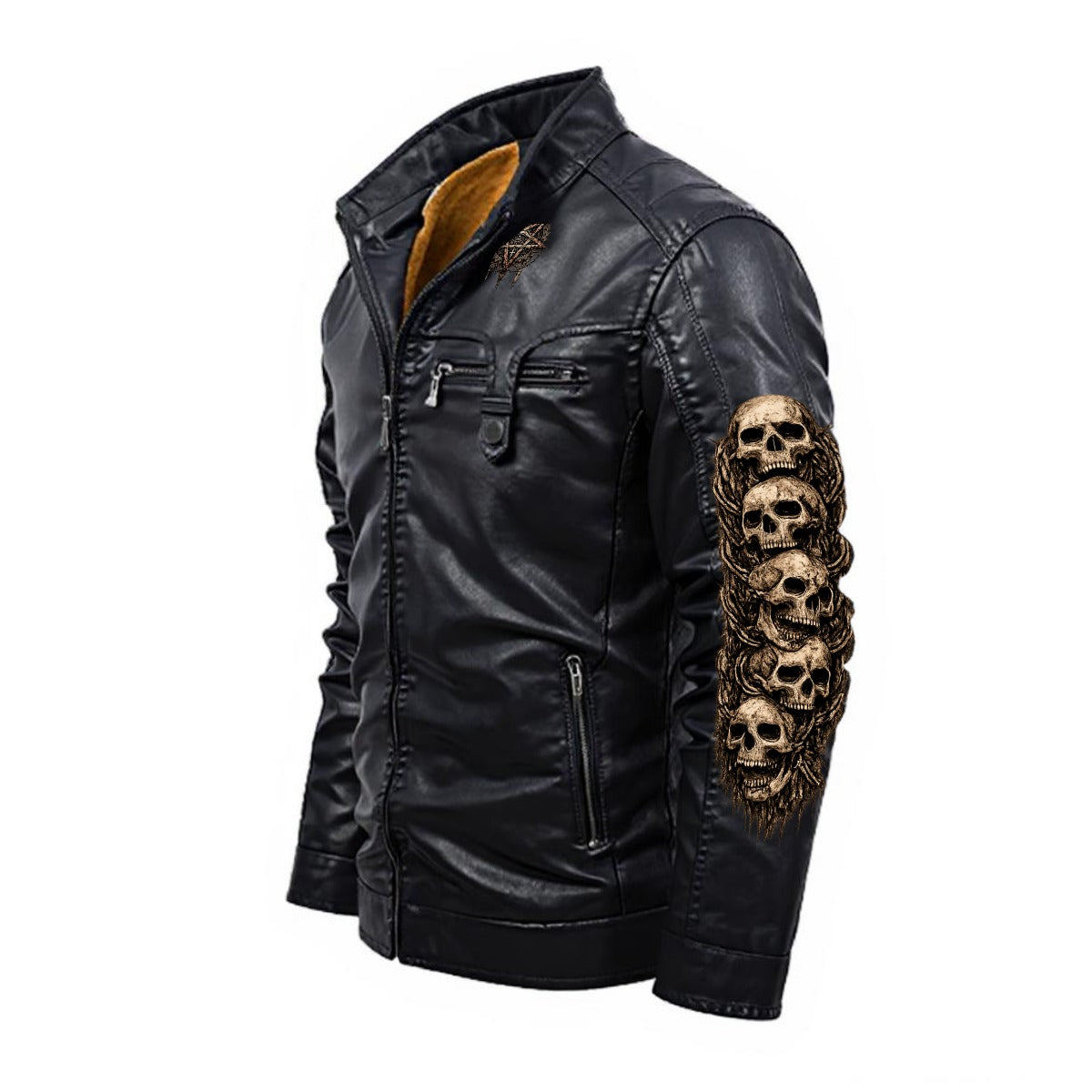 Skull Decay Warrior Death Metal PU Leather Jacket