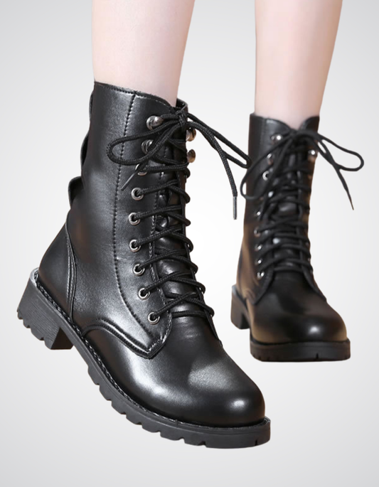 Black Rebel Punk Metal Women's Boots