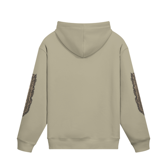 Gothic Streetwear Hoodie with Viking Motives