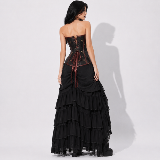 Dark Tower Princess Victorian Gothic Corset – Dark Romance Steampunk Corset