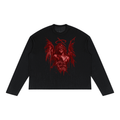Unisex Grunge Goth Long Sleeve T-Shirt | Heaven Left Me Here | Fallen Angel
