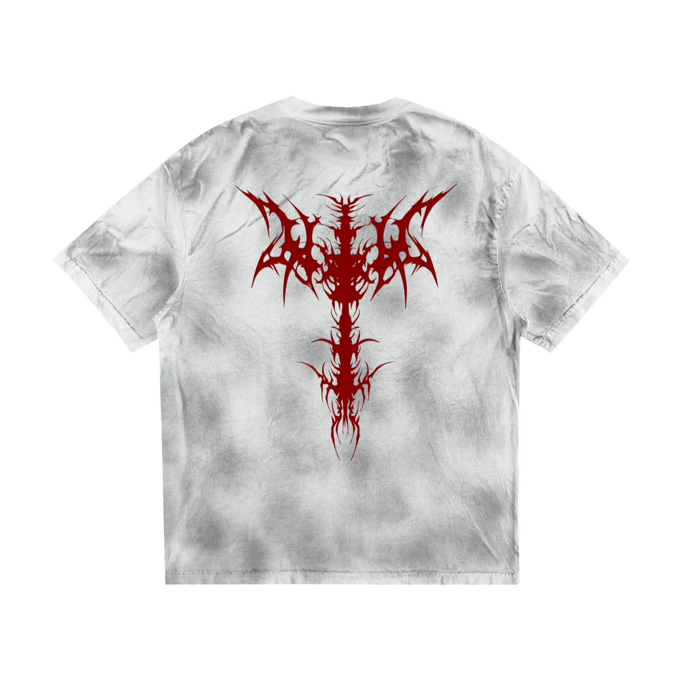 Unisex Washed Grunge Goth T-Shirt | Eye of the Storm | 270 GSM