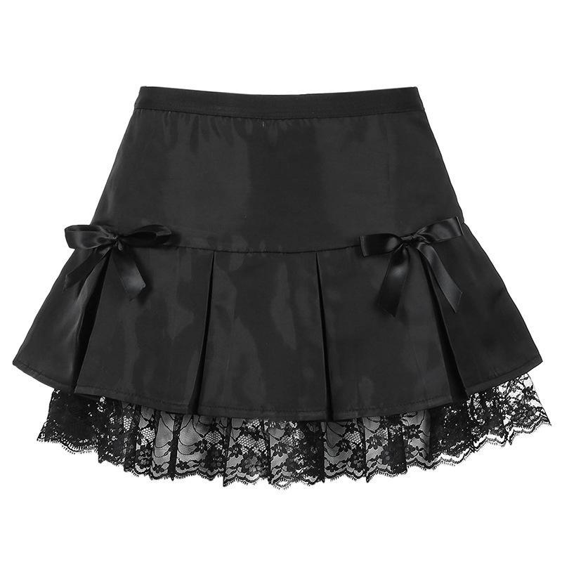 Midnight Lace Gothic Skirt | Romantic Darkwear Mini