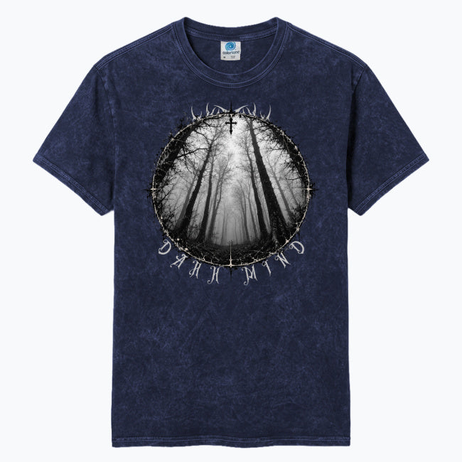 Gothic Washed T-Shirt Unisex – DARK MIND NIGHT FOREST | Cotton Darkwear Tee