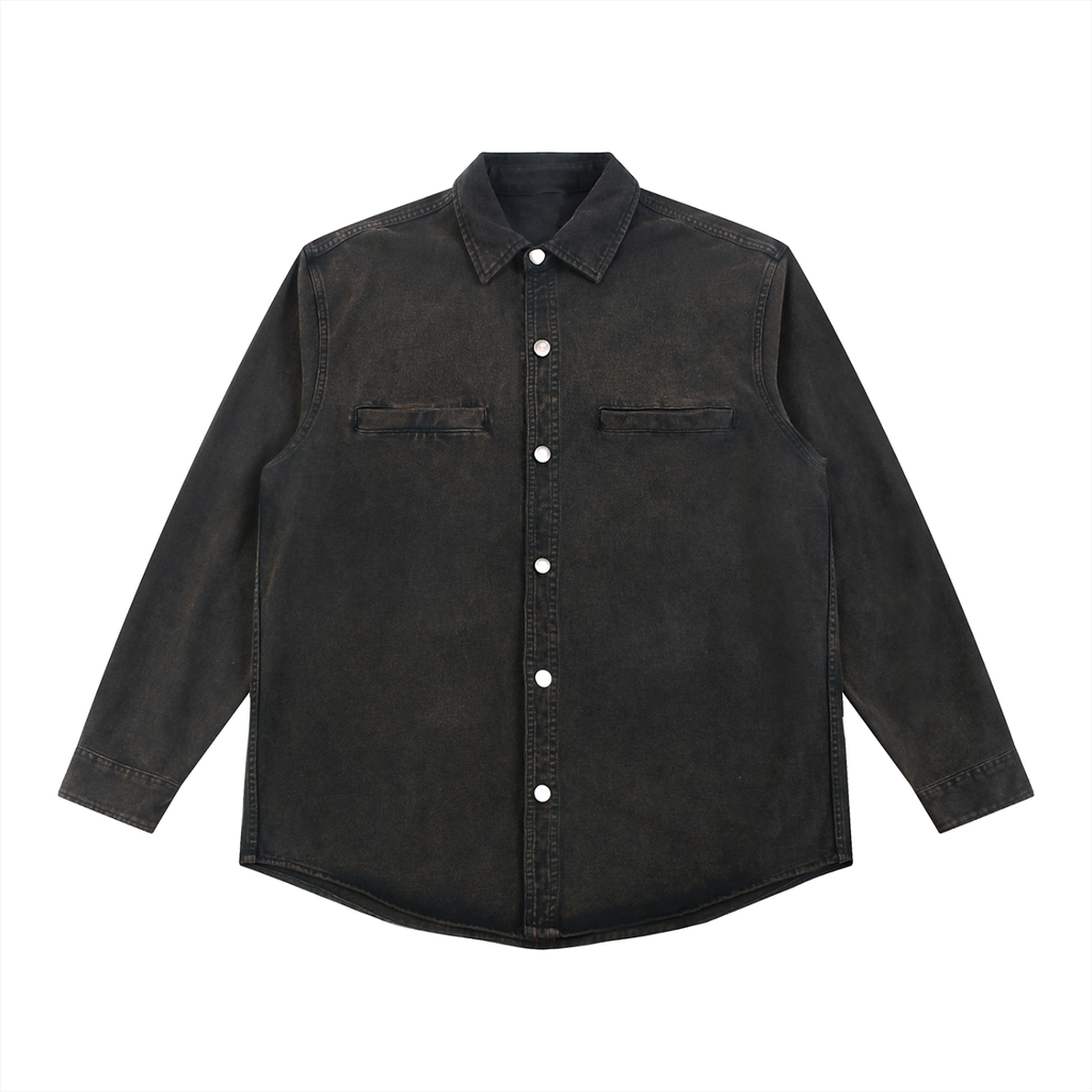 Gothic Denim Jacket | Dark Night Rose