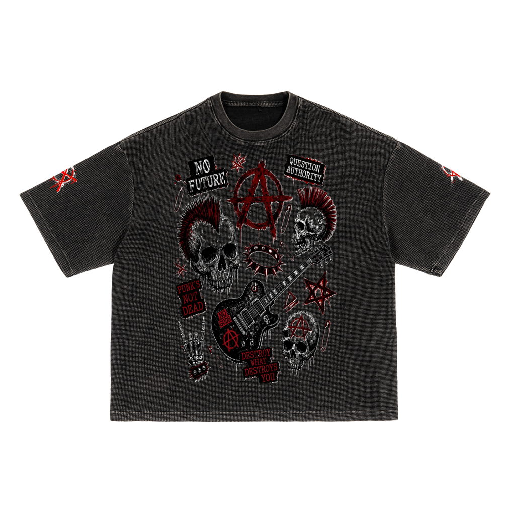 Punk,Punk Rock Dark Aesthetic,Industrial Punk,Punk Clothes,Punk Tee,Punk Washed T-shirt