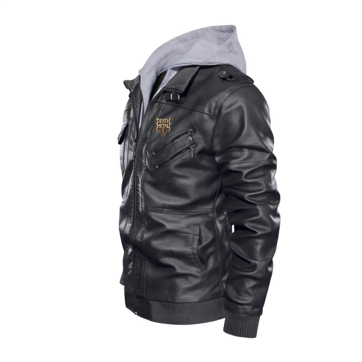 Abyss Demon Heavy Metal PU Leather Jacket