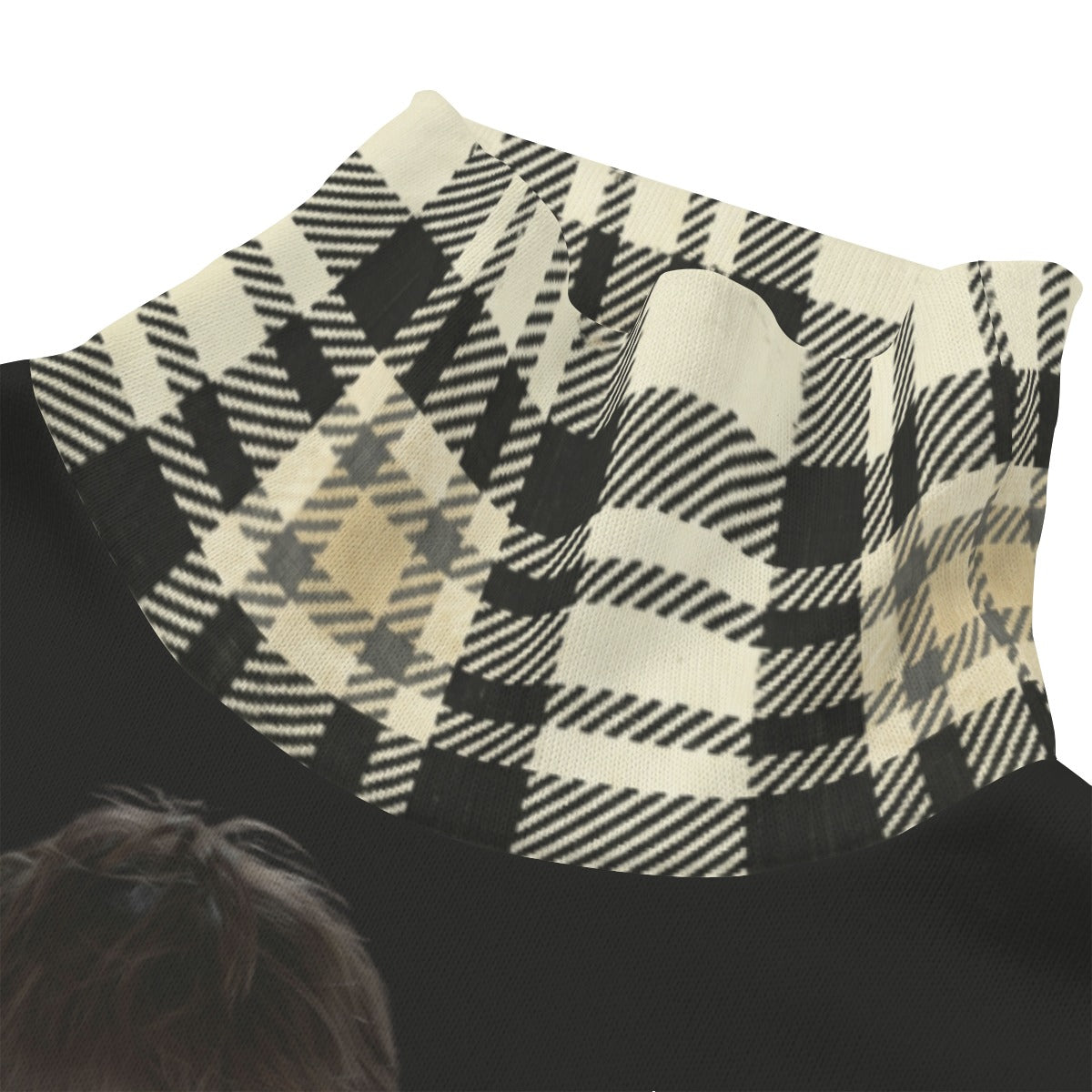 Alternative Grunge Turtleneck Sweater Sweet Terror – Faded Stripes | 280 GSM