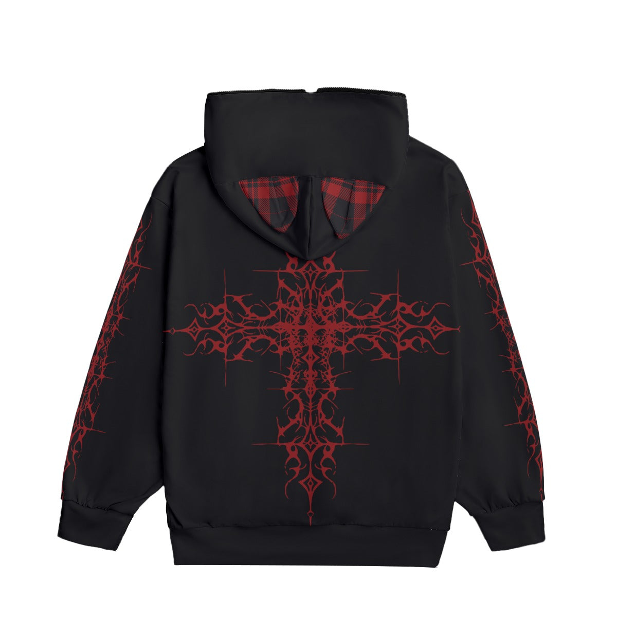 Japanese Gothic Harajuku Cat Ear Hoodie | AKAI NEKO Full-Zip