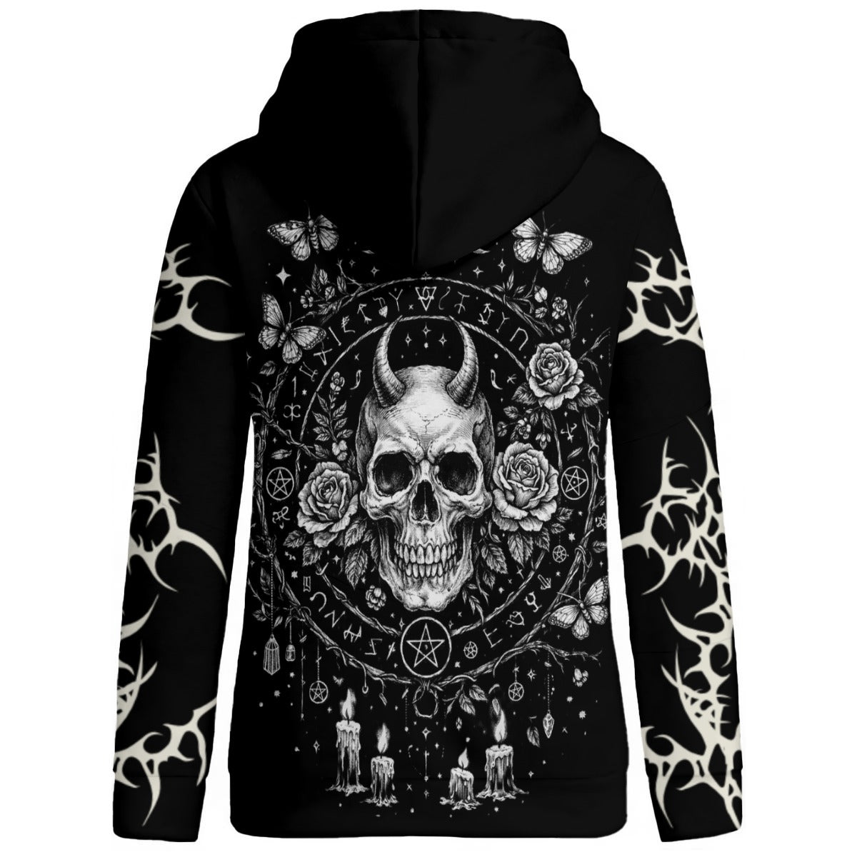 Women's Gothic Hoodie | Wiccan Patchwork