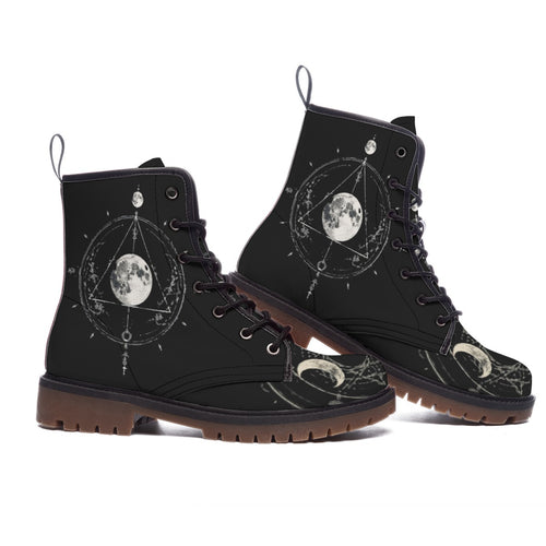 Women's Gothic Boots | Astral Ritual Celestial Occult Design