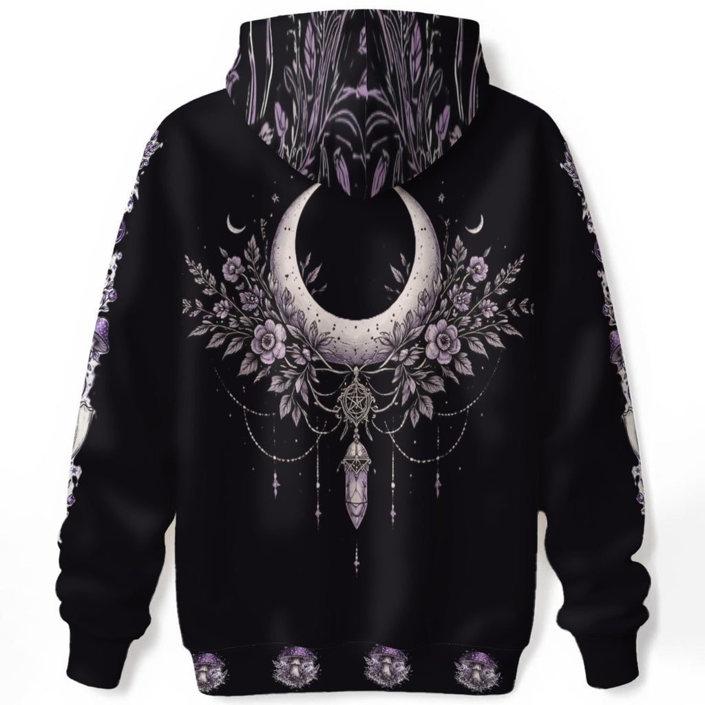 Wiccan Ritual Hoodie | Lunar Wolf & Forest Witchcraft