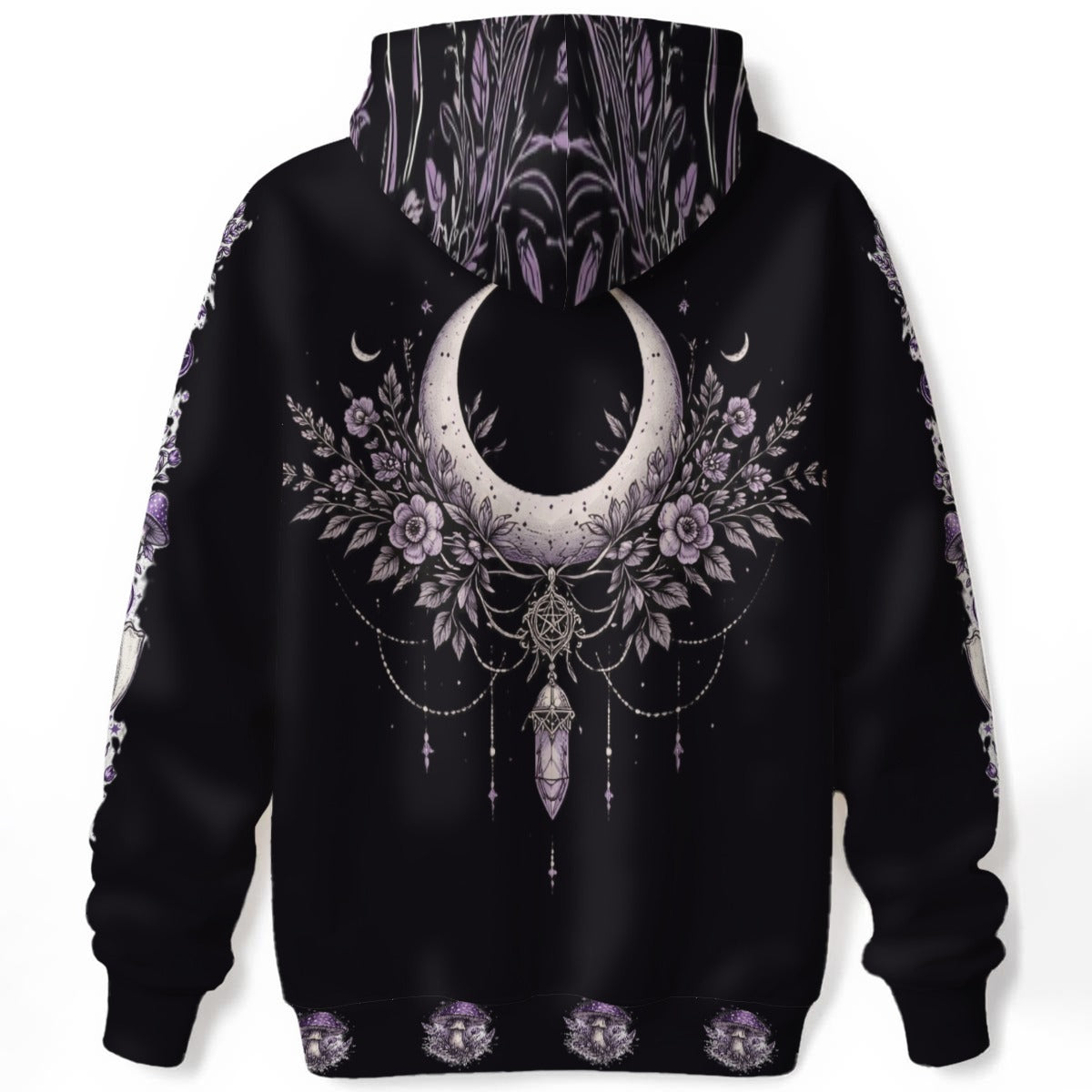Wiccan Ritual Hoodie | Lunar Wolf & Forest Witchcraft