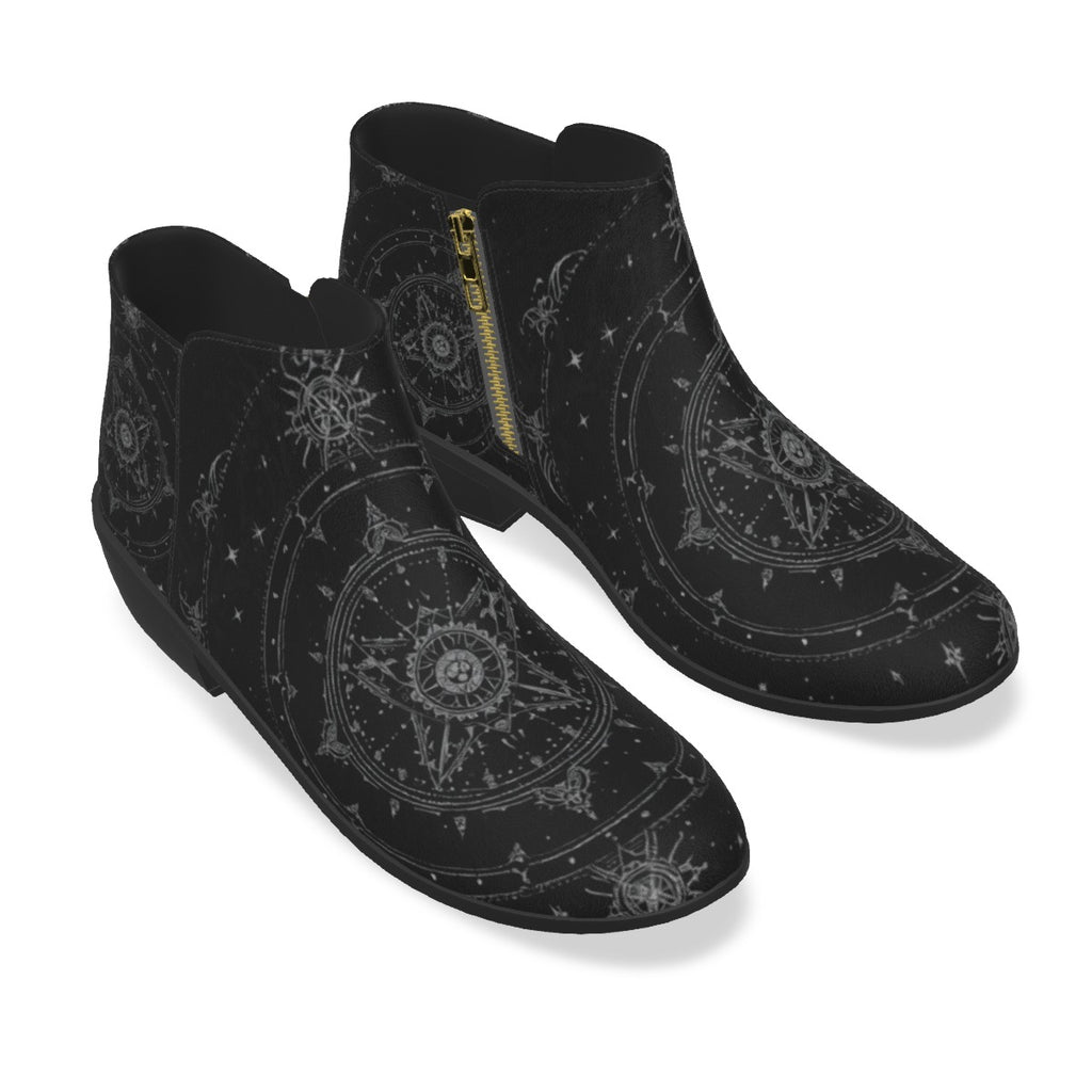 Women's Gothic Boots | Celestial Silver Witchcore Boots