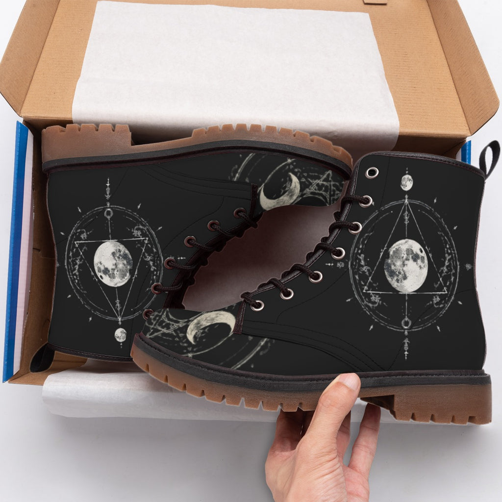 Women's Gothic Boots | Astral Ritual Celestial Occult Design