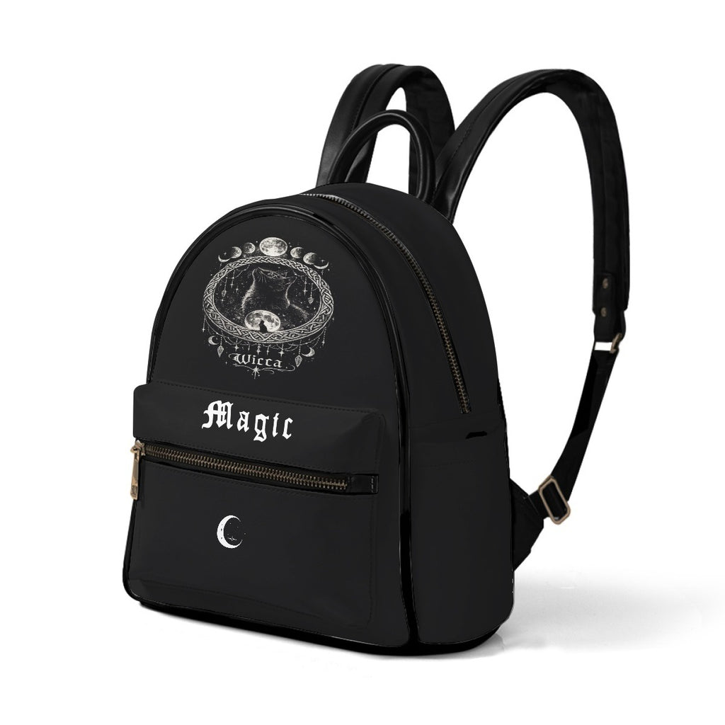 Gothic Wicca Magic Backpack – Black Witchcore Moon Backpack | Dark Aesthetic Bag