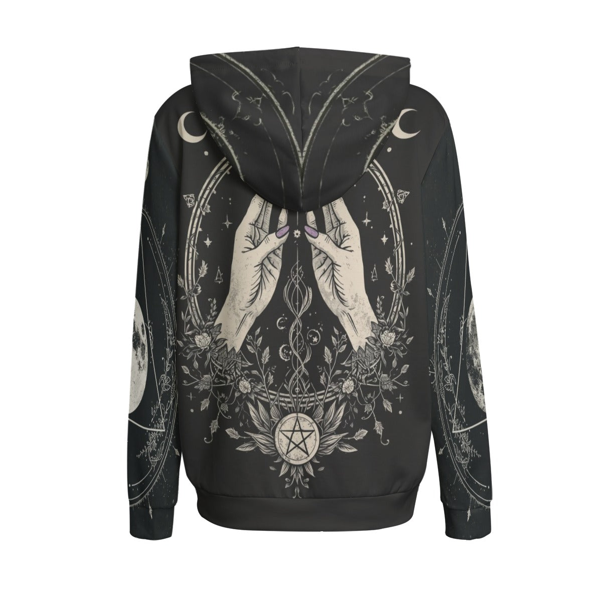 Wiccan Ritual Hoodie | Eternal All-Over Print Dark Magic