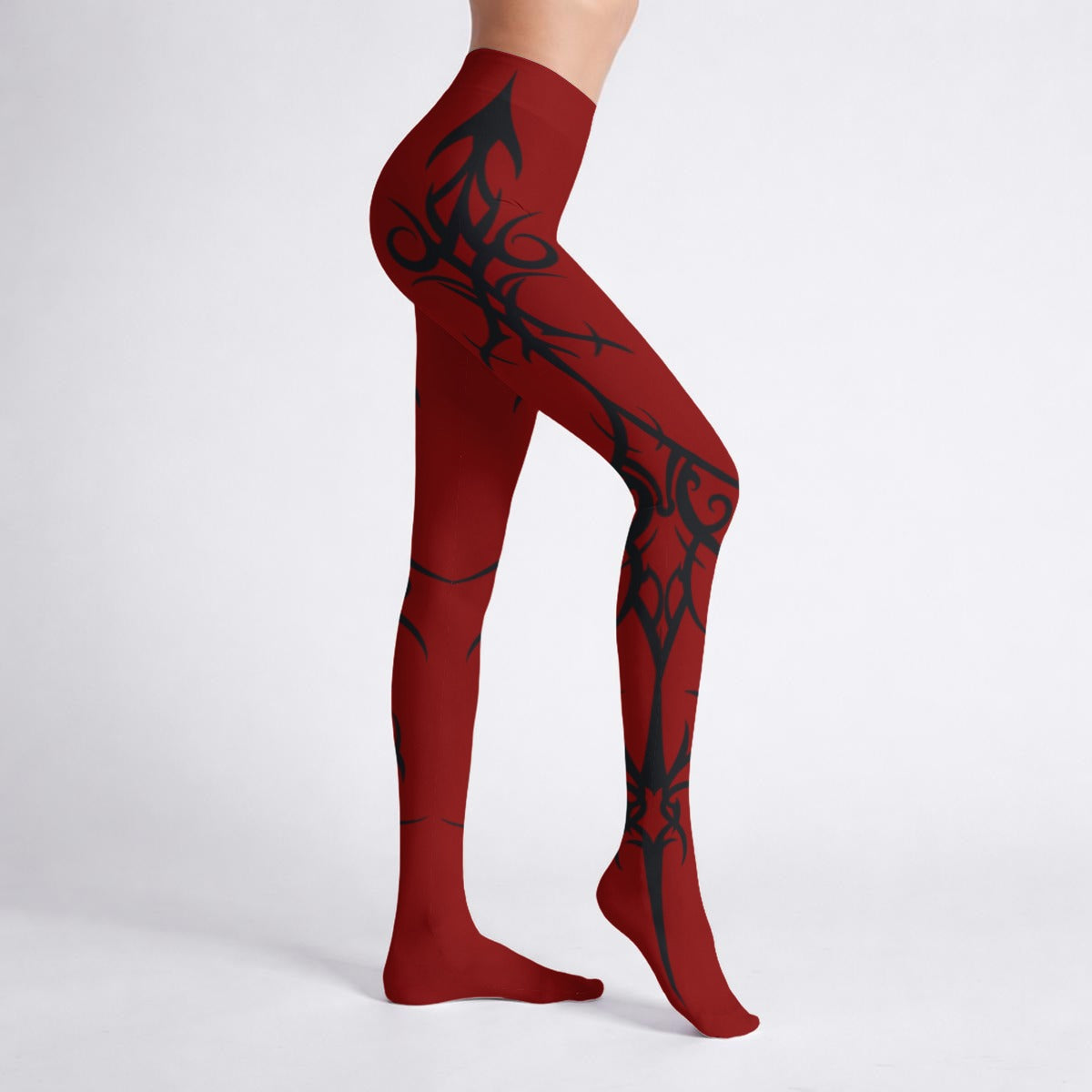 Women's Gothic Nylon Tights Red | Vampire Gothic