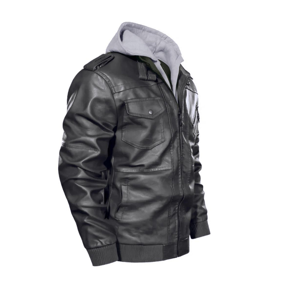 Abyss Demon Heavy Metal PU Leather Jacket