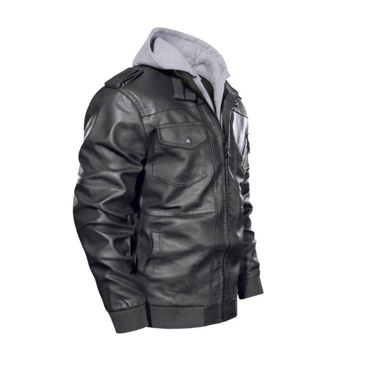 Abyss Demon Heavy Metal PU Leather Jacket