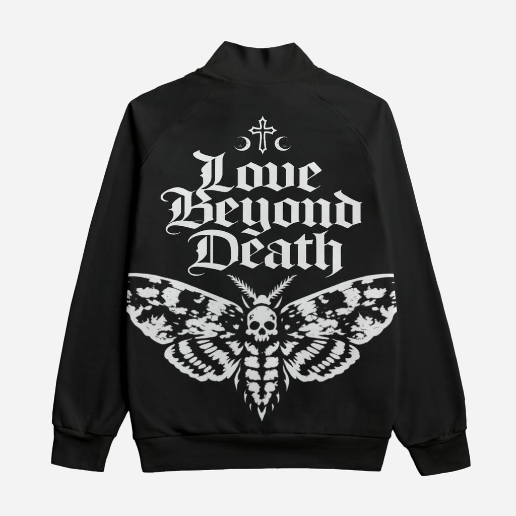 Gothic Streetwear Bomber Jacket 310 GSM | Black Cathedral I | 100% Cotton