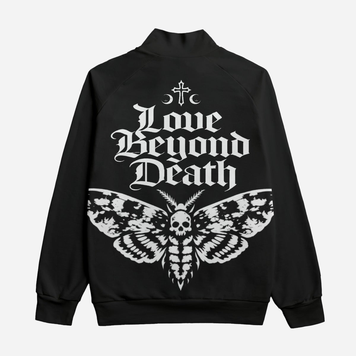 Gothic Streetwear Bomber Jacket 310 GSM | Black Cathedral I | 100% Cotton