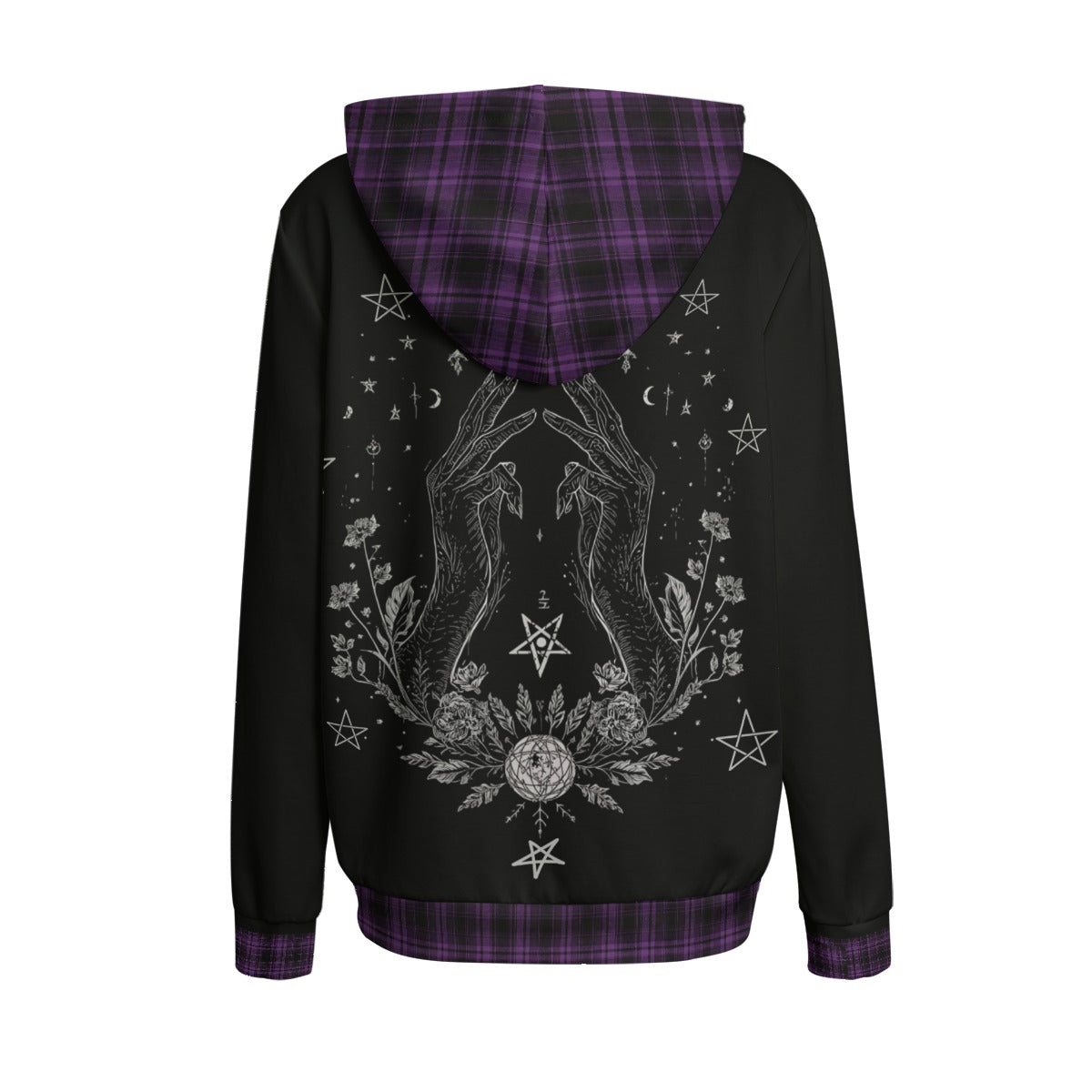 Witch Cat Moon Gothic Hoodie | Women’s Witchcore Black Cat Hoodie