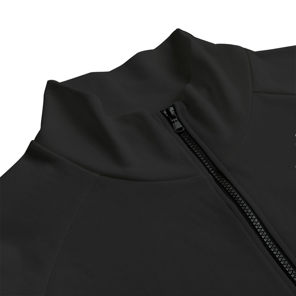 Gothic Streetwear Bomber Jacket 310 GSM | Black Cathedral I | 100% Cotton