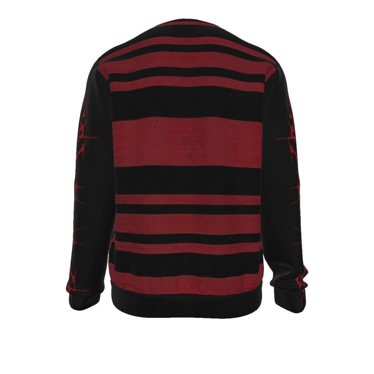 Gothic Grunge Striped Sweatshirt | Evil Stripes | 100% Cotton 310 GSM
