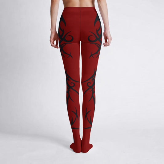 Women's Gothic Nylon Tights Red | Vampire Gothic