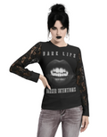 Gothic Mesh T-Shirt Dark Lips | Darker Intentions