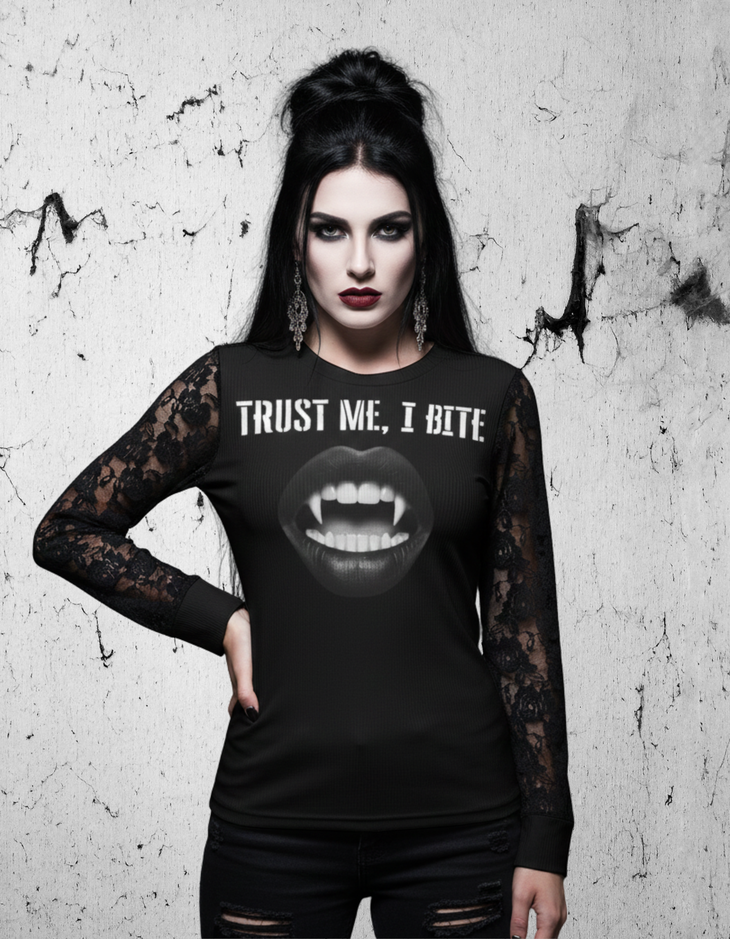 Gothic Mesh Blouse Trust Me I Bite