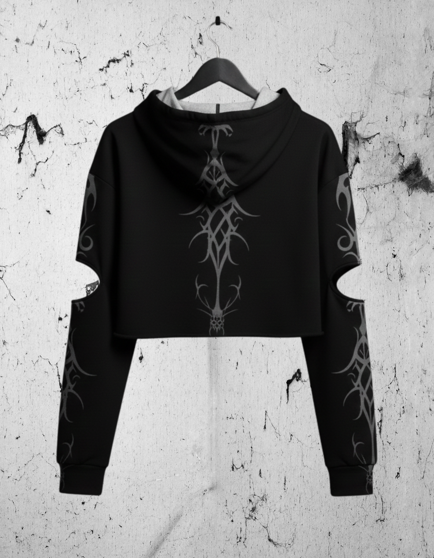 Gothic Crop Vampire Pop Art Hoodie