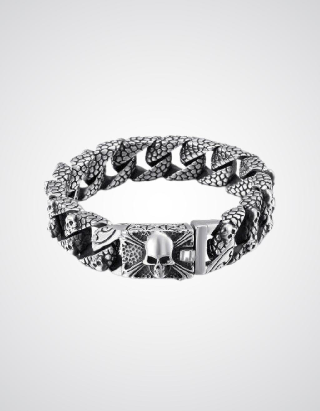 Black Metal Steel Skull Promise Ring
