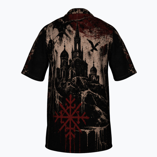 Slavic Gothic AOP Shirt | Lady of the Black Forest | Premium Slavic Gothic