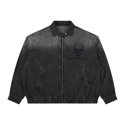 Grunge,Grunge Goth,Gothic Grunge,Punk Rock,Denim Jacket,Alternative Streetwear