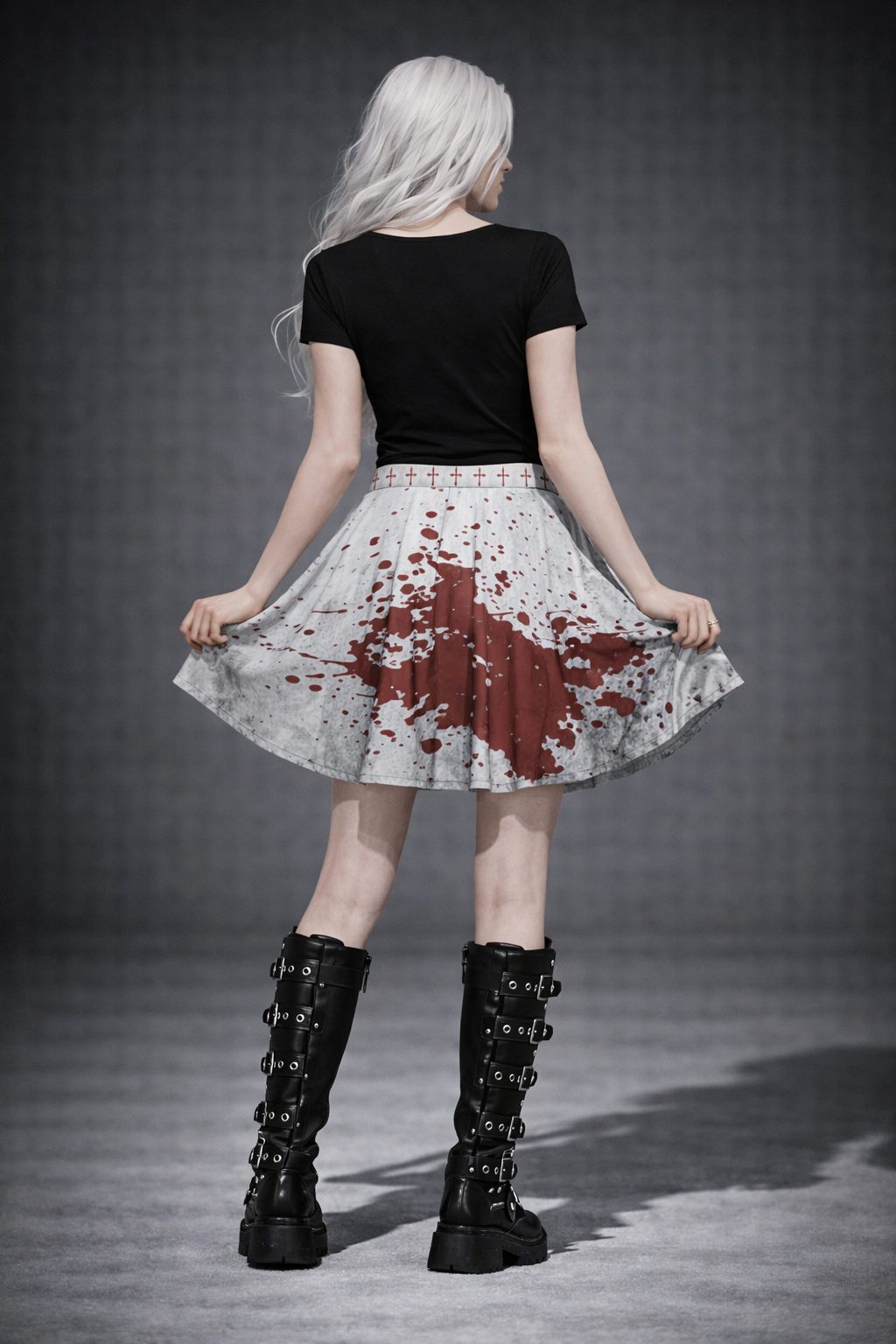 Alt-Gothic Mini Skirt | Bloodly Alice