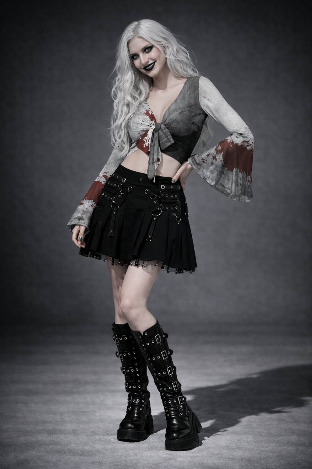 Altgoth Crop Top | Bloodly Alice Moth