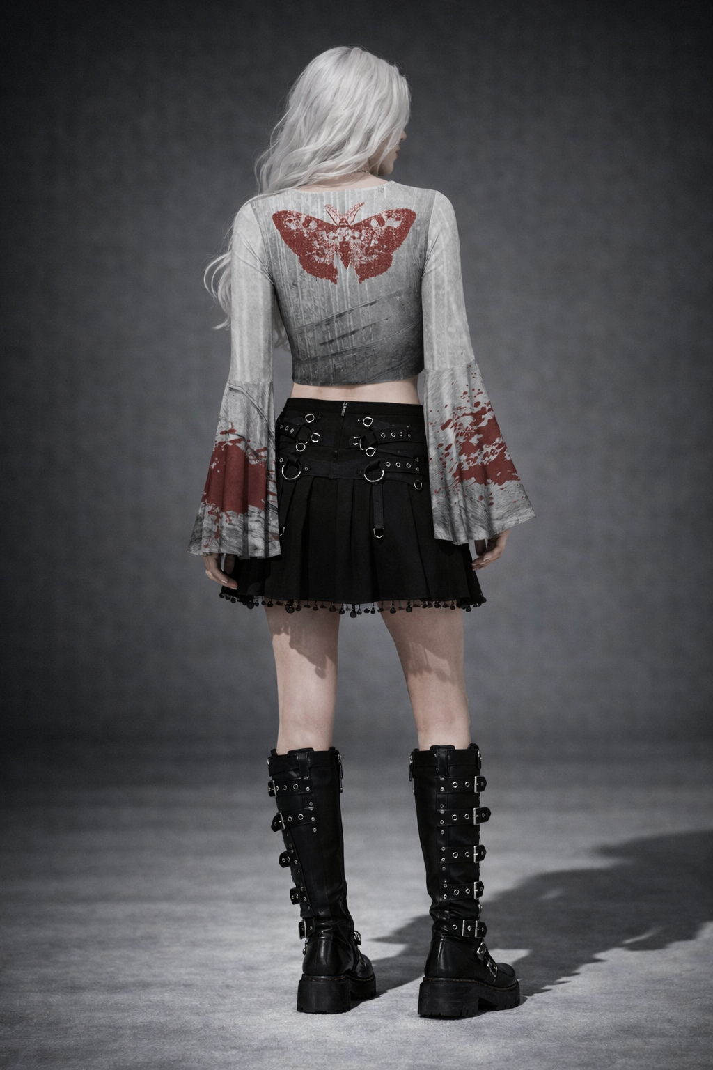Altgoth Crop Top | Bloodly Alice Moth