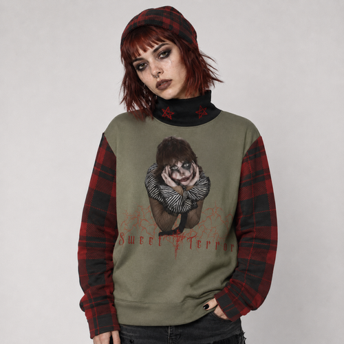 Grunge Turtleneck Sweater Sweet Terror – Punk Tartan