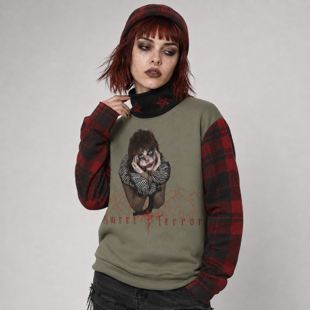 Grunge Turtleneck Sweater Sweet Terror – Punk Tartan