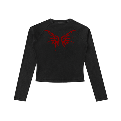 Blood Dark Goth Tattoo Long-Sleeve