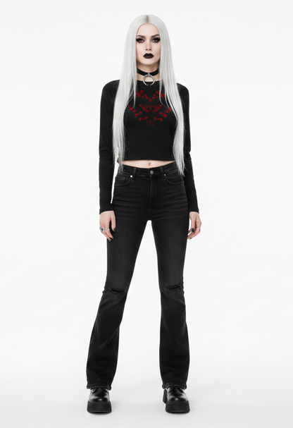 Blood Dark Goth Tattoo Long-Sleeve