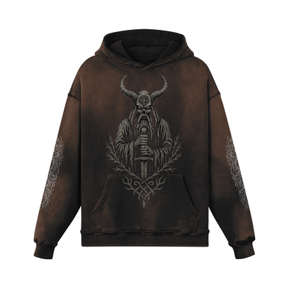 Slavic Gothic Hoodie Forest Guard