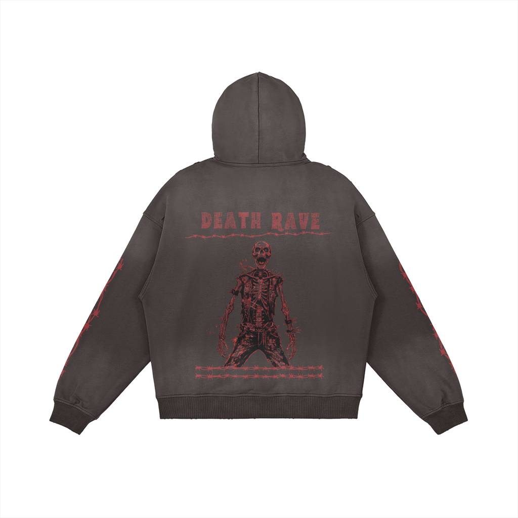 Punk Washed Hoodie Death Rave