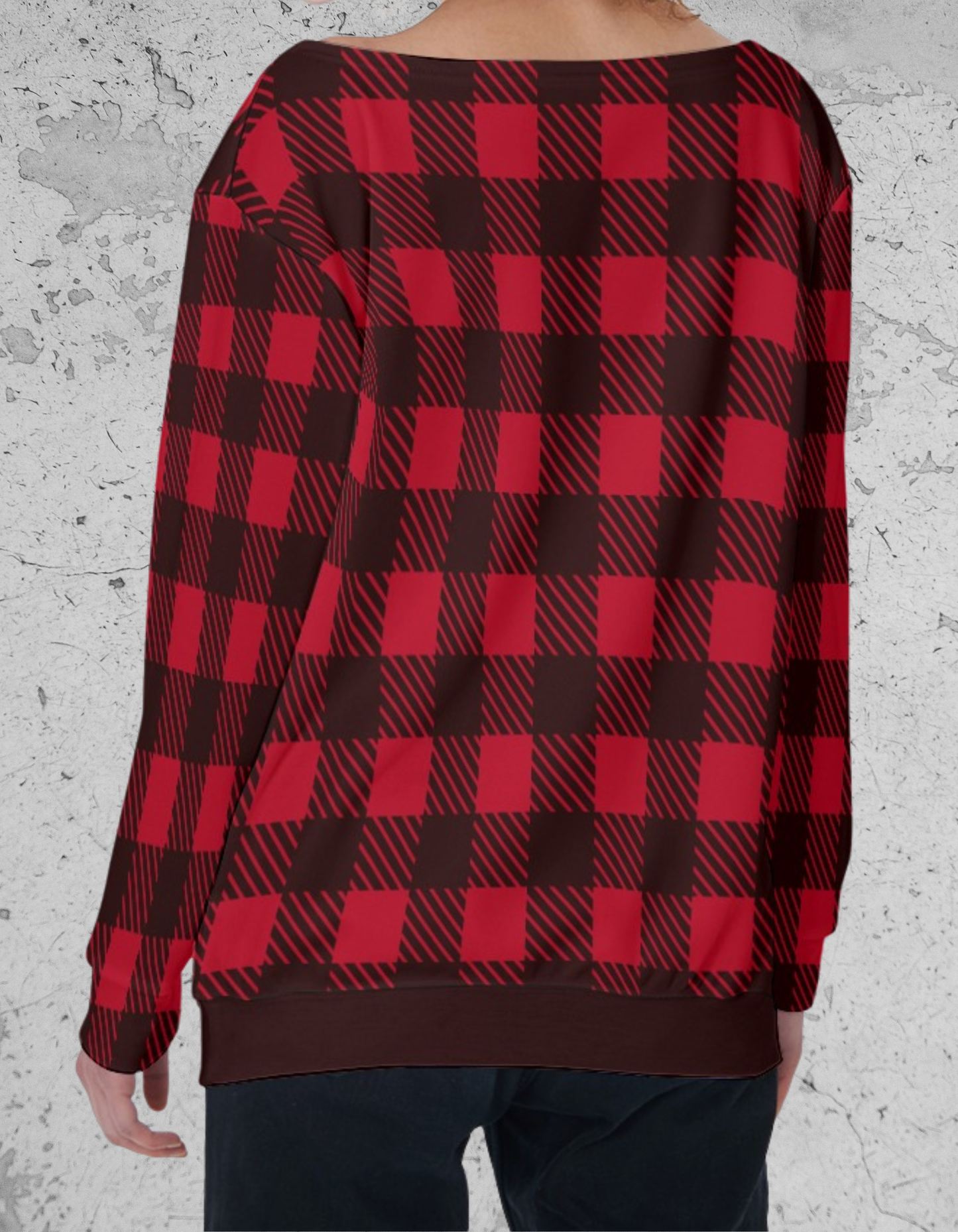Grunge Tartan Sweatshirt