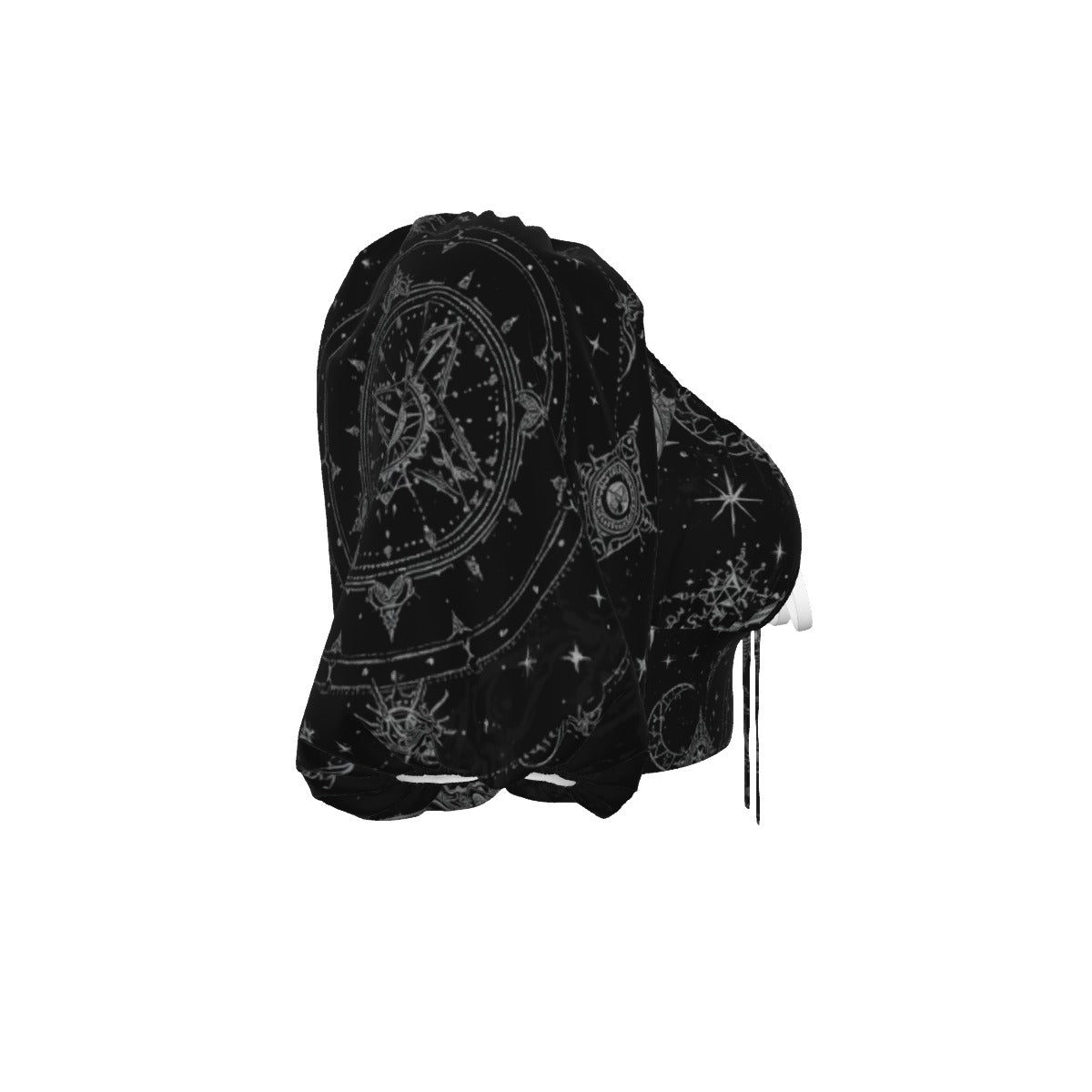 Women's Gothic Crop Top | Celestial Gothic Silver Way