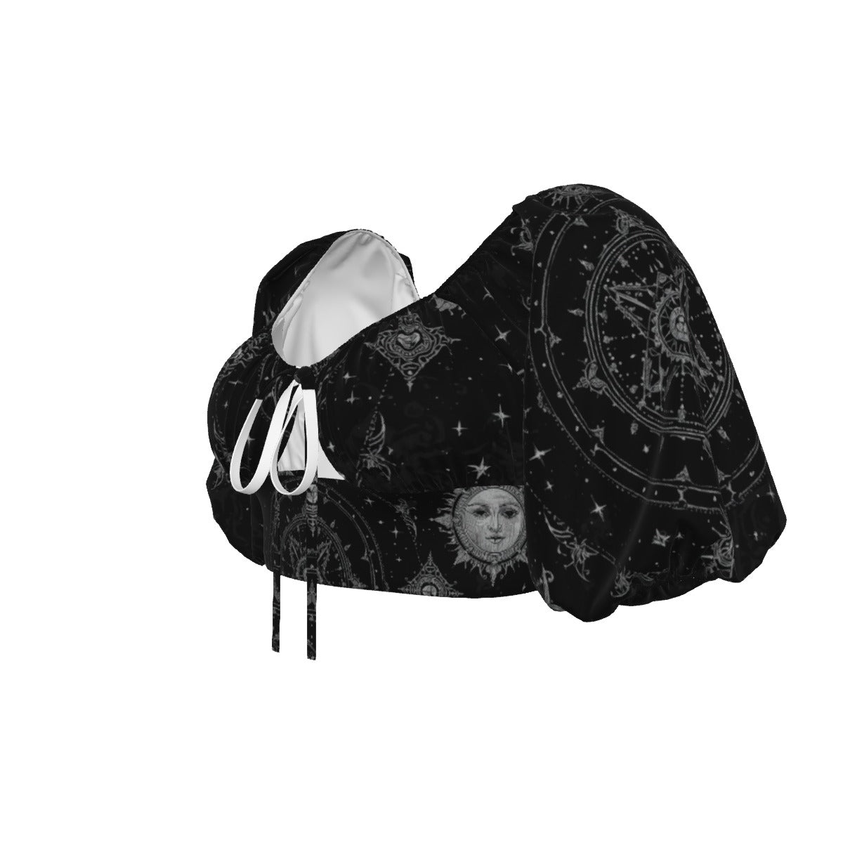 Women's Gothic Crop Top | Celestial Gothic Silver Way