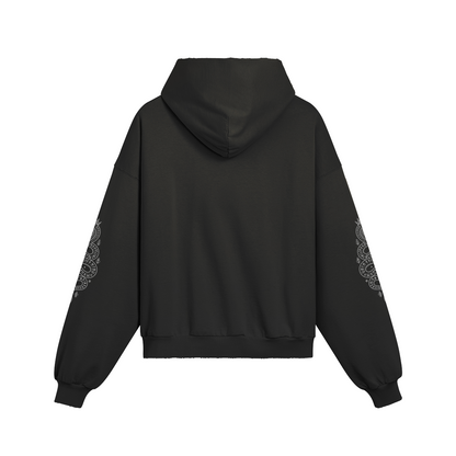 Dark Streetwear Hoodie with astral runs 