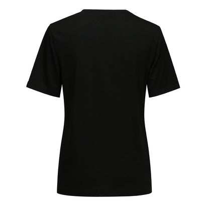 Gothic Women T-shirt with magical occult cat